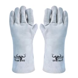 All Cowhide Electric Welding Gloves Welding Beast Double Thickness Welding Heat Insulation Wear-resistant Lengthening Welder
