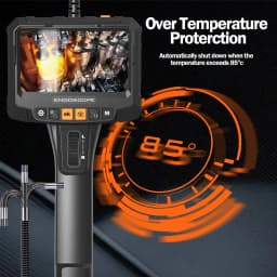 5-Inch 360 ° Rotating Dual-Lens Endoscope, 3.9MM IPS Endoscope Inspection Camera, Automotive Mechanical Industrial Endoscope