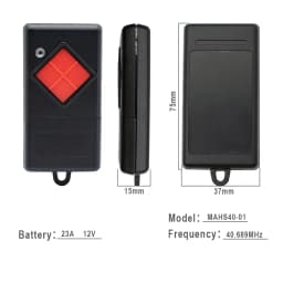 Hand-held Transmitter MAHS40-01 MAHS40-04 40.685 mhz Garage Door Remote Control Compatible For Red Key 40mhz