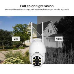 Srihome SP028 8MP Wifi IP Wireless CCTV Security Surveillance PTZ Camera Tracking Two-way Audio HD Night Color Wireless Cameras