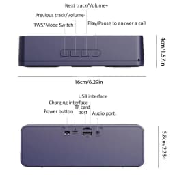 Bluetooth S18 Wireless Creative Smart Speaker Mobile Phone Audio Computer Subwoofer Outdoor Convenient Radio