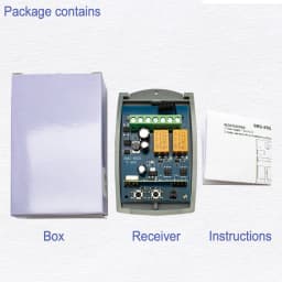 433MHz Universal Garage Door Receiver and ALUTECH AT-4 Rolling Code Remote Control Matching 2CH AC DC 7-32V 220V Rf Relay Switch