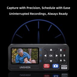 UNISHEEN 1080p Mini Video Record Device StandAlone Camera RCA HDMI VGA YPbPr Analog Screen Capture Box VHS Card Battery Socket
