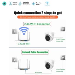 8MP 4K Wifi HD IP Camera Indoor 5MP 4MP 2MP Dome Security Camera Two -Way Audio AI Smart Motion Detection Alarm P2P NVR