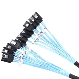 4/6/8 Pcs SATA Cable Set SATA 3.0 Cable PC SATA Cable SAS 7Pin 6Gbps Data Cable for Hard Disk SSD Drive NAS Server Host