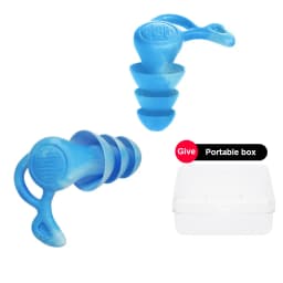 Anti Noise Silicone Earplugs Swimming Ear Plugs Isolation Interference For Work Sleeping Surf Soft Comfort Ear Protector