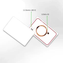 IC+ID UID Rewritable Composite Key Cards Keyfob Dual Chip Frequency RFID 125KHZ T5577 EM4305+13.56MHZ Changeable Writable