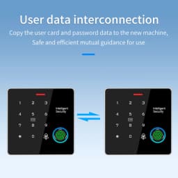 TF886 Fingerprint Keypad Standalone Rfid Card Reader for 12V Electric Access Control System Door Entry Zinc Metal Backlight