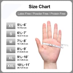 1-100pcs Rubber Gloves Individually Wrap White Aseptic Lab Surgery Nursing Gloves Multipurpose Waterproof Anti-static