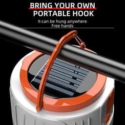 Super Bright Camping Light Bulb Solar LED 6 Lighting Modes USB Rechargeable Power Bank Outdoor BBQ Tents Hanging Emergency Light