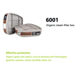 Organic 6001/6002 Filter Cartridge 5N11 Dustproof Cotton Fit For 3M 6200/7502/6800 Gas Mask Chemical Painting Spray Respirator