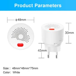 Tuya Zigbee Smart Natural Gas Sensor Combustible Household LPG Leakage Alarm Detector Fire Security Protection Need Zigbee Hub