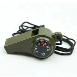 3 in 1 Emergency Survival Whistle Compass Thermometer Referee Cheerleading Whistle Camping Hiking Outdoor Multifunction Whistle