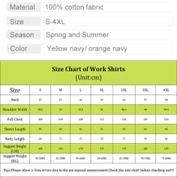 Hi Vis Viz Shirts Safety Construction Workwear Two Tone 100% Cotton Reflective Long Sleeve