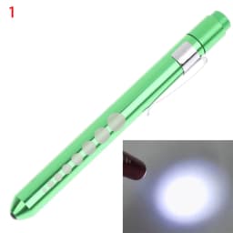 1PC LED Flashlight Work Light First Aid Pen Light Torch Lamp Pupil Gauge Measurement Portable Medical Pen Light