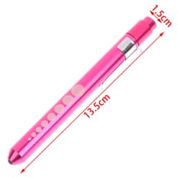 1pcs Portable LED Flashlight Work Light First Aid Pen Light Torch Lamp Pupil Gauge Measurement Medical Pen Light