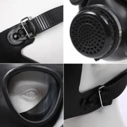 87 Black Full Gas Mask Multipurpose Natural Rubber Mask Painting Spray Pesticide Chemical Prevention Mask Work Safety Respirator