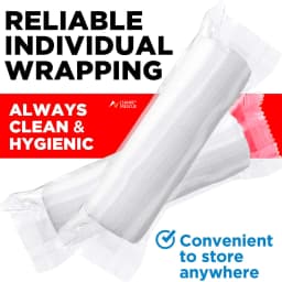 Premium Gauze Rolls 12-24 Pack 3-4' X 4.9yd Breathable Rolled Gauze Wrapped Bonus Tape First Aid Conforming Gauze Wrap Wounds