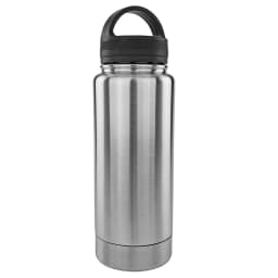 Stainless Steel Drinking Tumbler Bottle Diversion Safe Stash and Hide Small Valuables Money Keys Jewelry Silver 12 Ounce