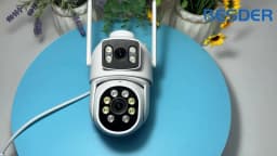 BESDER 4K 8MP Wifi Camera PTZ Outdoor Dual Screens Human Detection Dual Lenses 4MP Security Protection IP Camera Audio iCSee App