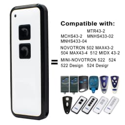 NEW NOVOTRON 502 MAX43-2 504 MAX43-4 512 MIX 43-2 MTR43-2 MCHS43-2 MNHS433-02 MNHS433-04 Garage Door Remote Control