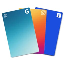 NFC Printing Cards for Qucik Link to Social Media Instagram Facebook Google Reviews Card Pop Up NFC Card