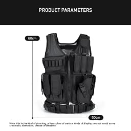 Adjustable Molle Tactical Vest Combat Body Armor Vests Security Guard Hunting Army Outdoor CS War Game Airsoft Training Jacket