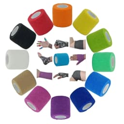 1/6roll 2.5/5/7.5/10cm*4.6m Non Woven Elastic Self Adhesive Bandage Cohesive Bandage for Sports Fixing Finger Wrist Leg
