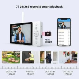 Srihome 4MP WIFI Video Intercom System Doorbell Camera Security Video Intercom Video Doorbell Phone Rainproof IR Night Vision