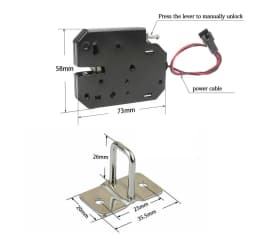 Door Locks 1PCS/5PCS DC 12V Small Electromagnetic Lock Automatic Vending Electric Control Mini Cabinet Door Electronic Lock