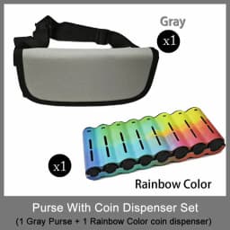 Multi Pocket Waist Bag Wallet With Euro Coin Dispenser Waiter Purse Coin Organizer For Waitress Server Cashier Change