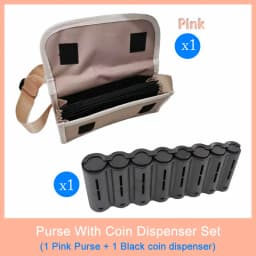 Multi Pocket Waist Bag Wallet With Euro Coin Dispenser Waiter Purse Coin Organizer For Waitress Server Cashier Change