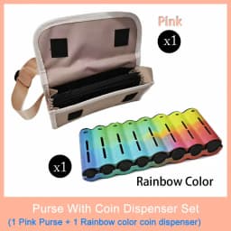 Multi Pocket Waist Bag Wallet With Euro Coin Dispenser Waiter Purse Coin Organizer For Waitress Server Cashier Change