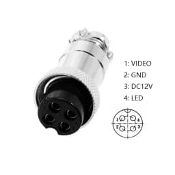 Accessories for Pipe Inspection Camera Drain Sewer Pipeline Industrial Endoscope PCB Gasket and Connector for Cable,TIMUKJ