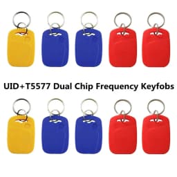 5/10Pcs RFID 13.56Mhz IC UID Changeable Dual Chip Frequency T5577 125 kHz ID Blank Card Writable Copier Key Fob Access Control