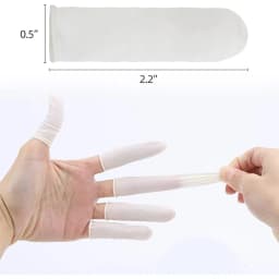 70-600pcs Disposable Fingertips Protector Gloves Natural Rubber Non-slip Anti-static Finger Cot For Beauty Clean Massage Tool