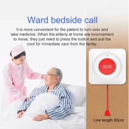 Smart Tuya WiFi/Zigbee Emergency SOS Button Wireless Call Button for Elderly and Patients Safety Alert System for Quick Help