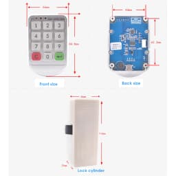 Locker Lock Password Electronic Cupboard Keypad Lock Electromagnetic Lock For Cabinet Lock Drawer Door Storage Latch Lock