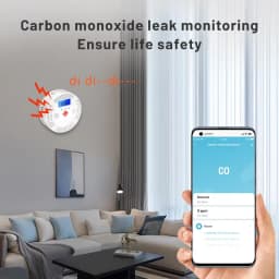 Tuya WiFi Smart Carbon Monoxide Detector Alarm 85dB Sound Warning LCD Digital Display Home Indoor Real-Time CO Monitor