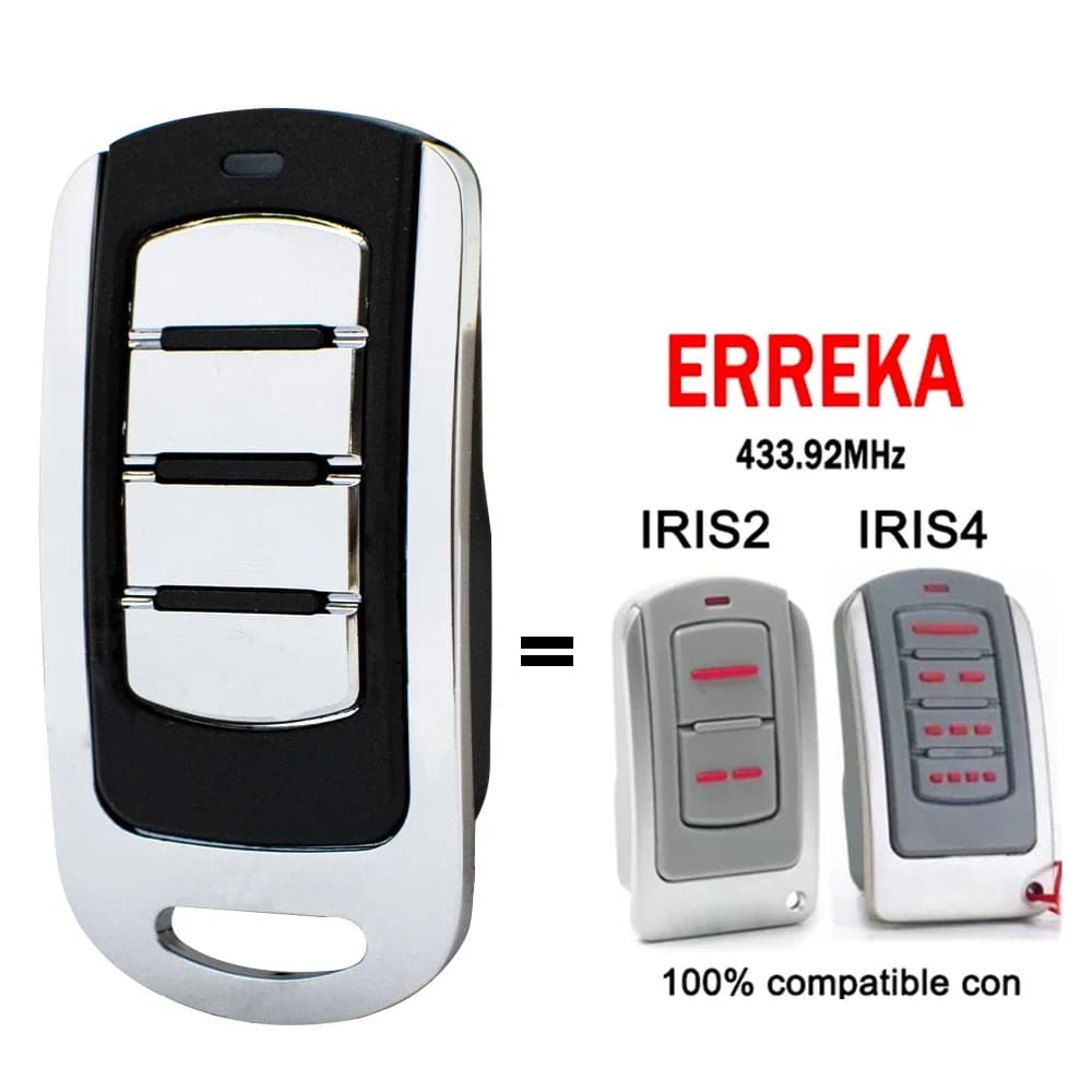 For 433 Garage Remote Control ERREKA IRIS2 IRIS4 IRIS IRIS Roller Code Transmitter 433.92MHz