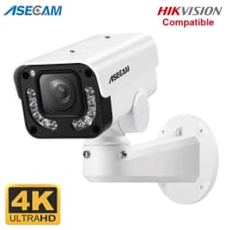 ASECAM 4K 8MP IP Camera PTZ 30X Optical Zoom AI Vehicle Detection WDR POE Security CCTV Surveillance IMX415 Hikvision Compatible