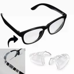 1 Pair Universal Safety Eye Glasses Side Shields Clear Eye Flexible Glasses Safe Protection Side Cover Eyeglasses Goggles