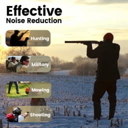 Premium Electronic Shooting Earmuffs - 23dB Active Noise Cancelling Hearing Protection for Hunting Shooting & Tactical Training