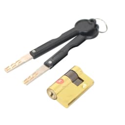 Brass Lock Cylinder for Automatic Smart Door Lock, With Tail, C-Class Core, Anti-Theft Door Emergency Fingerprint Lock Core
