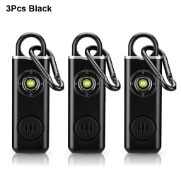 Awapow Personal Defense Alarm 130dB With LED Light Rechargeable Self Defense Woman Safety Alarm Key Chain Emergency Anti-Attack