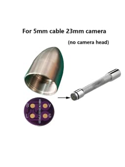 Female Connector Accessories,Pipe Sewer Pipeline Industrial Endoscope Camera Cable PCB Gasket Connection Line Repair Replacement