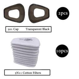 5N11 Cotton Filters For 6200/7502/6800 Gas Dust Mask Accessories 501 Filters Cover 603 Pre-Filter Adapter Replaceable Filters