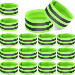 4Pcs Reflective Bands Elastic Bracelet Armband Wristband Straps Safety Reflector Tape for Night Cycling Running Adults
