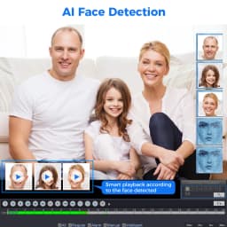 Hiseeu 5MP 8MP 4K POE IP Camera ONVIF CCTV Surveillance Dome Surveillance Camera Two Way Audio Face Detection Night Vision Cam