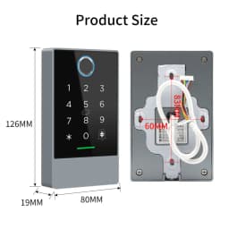 K3/K3F IP67 Waterproof TTLock APP Remote Control Smart Standalone Access Controler RFID Reader Card/Password/APP/Remote Alexa
